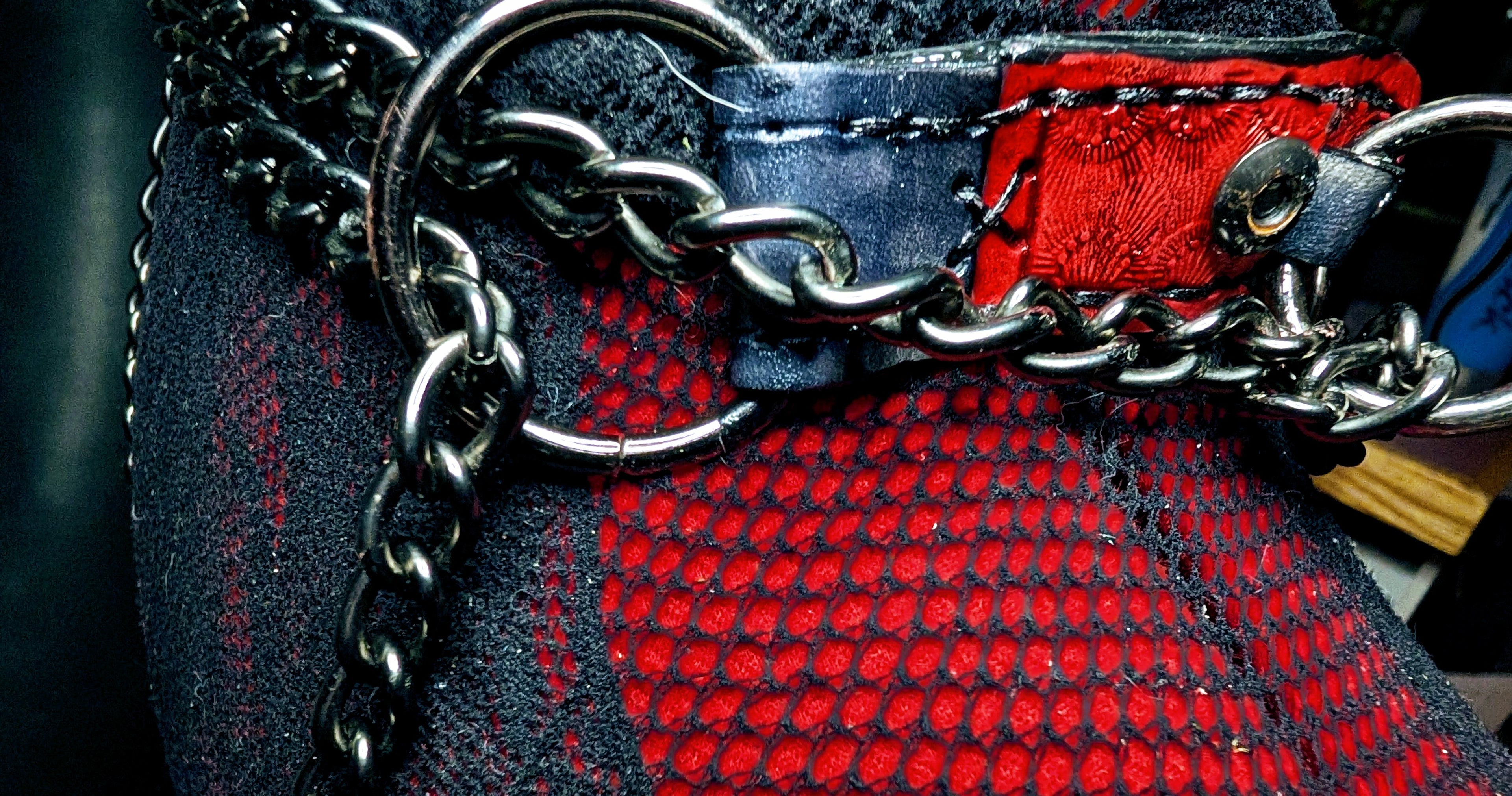 Red & Black "slave" choker collar