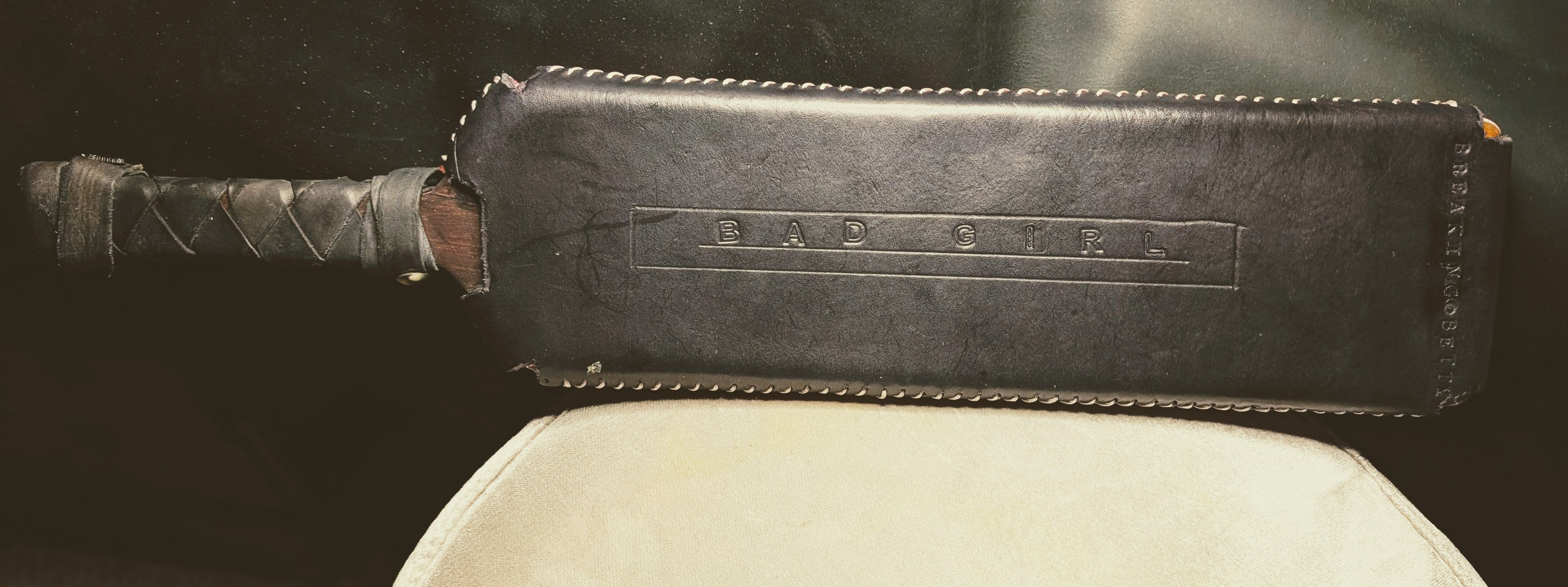 Wrapped paddle, "good girl/bad girl"